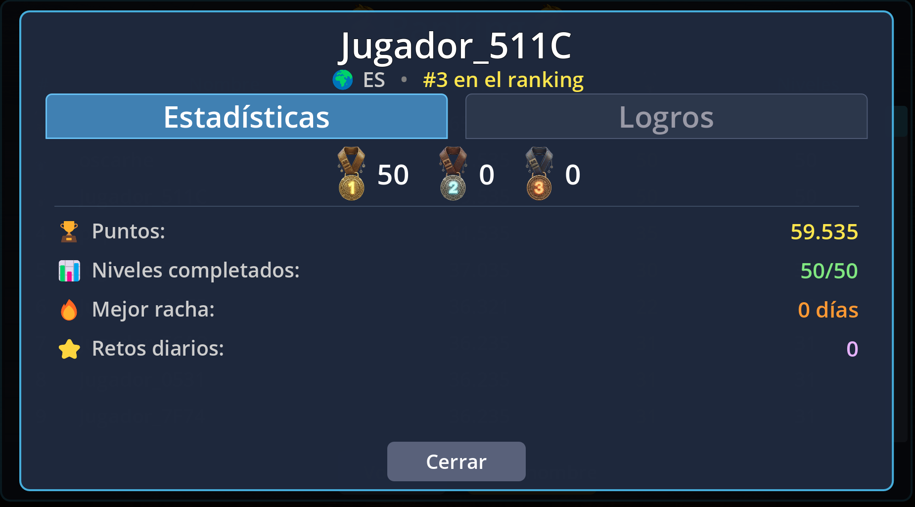 Perfil de jugador